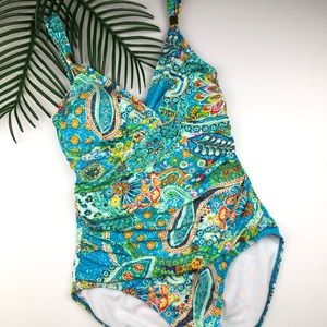 Lauren Ralph Lauren One Piece Paisley Swimsuit 8